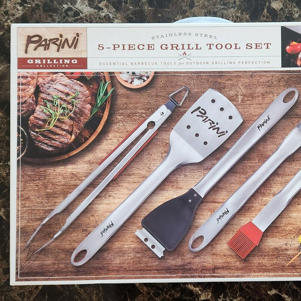 Parini 5 Piece Grill Tool Set
